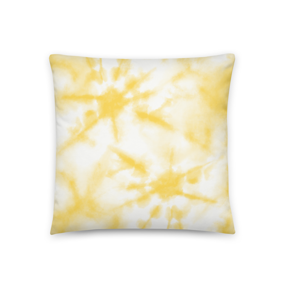 Yellow Tie-Dye Pillow - Image 2