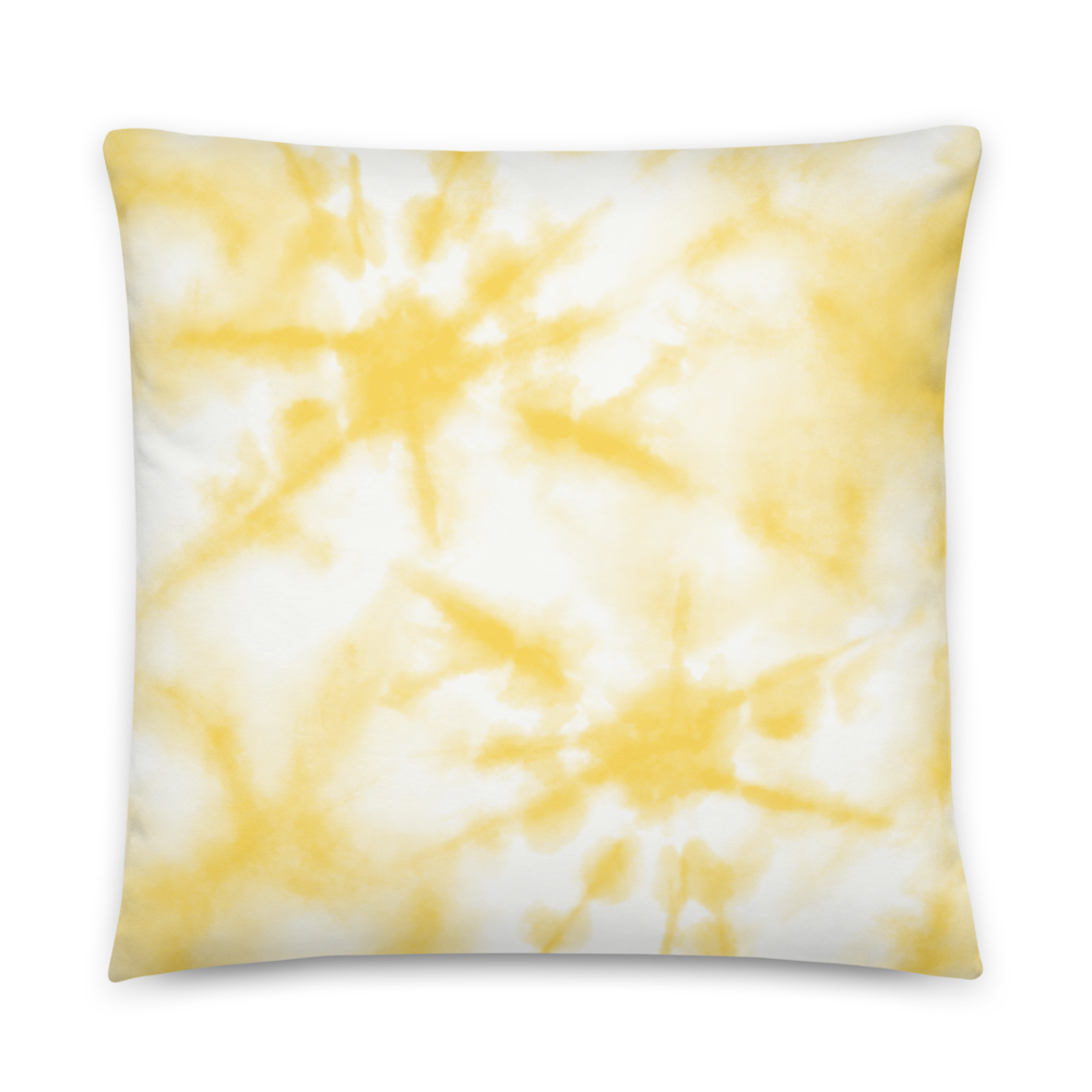Yellow Tie-Dye Pillow - Image 6