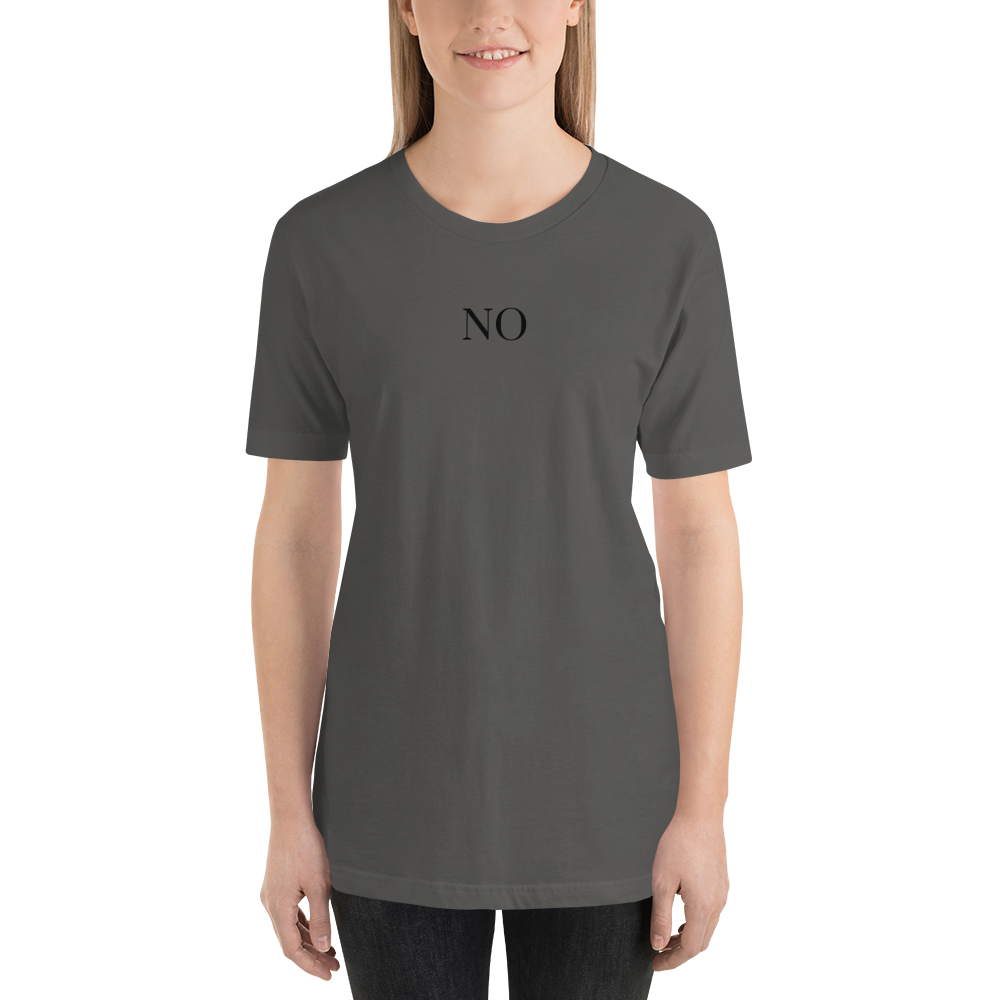 "No" Unisex T-Shirt - Image 7