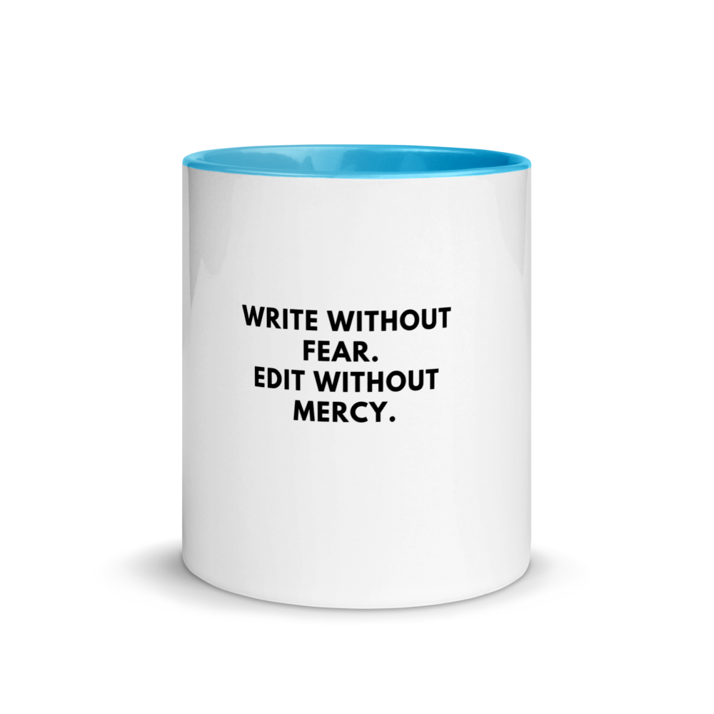 "Write without fear" Colour Mug - Image 12