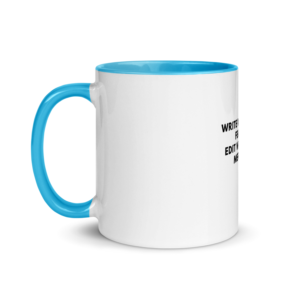 "Write without fear" Colour Mug - Image 13