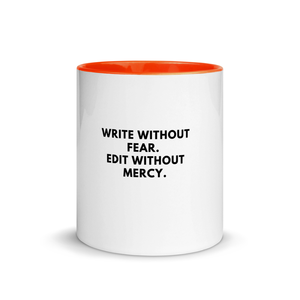 "Write without fear" Colour Mug - Image 9