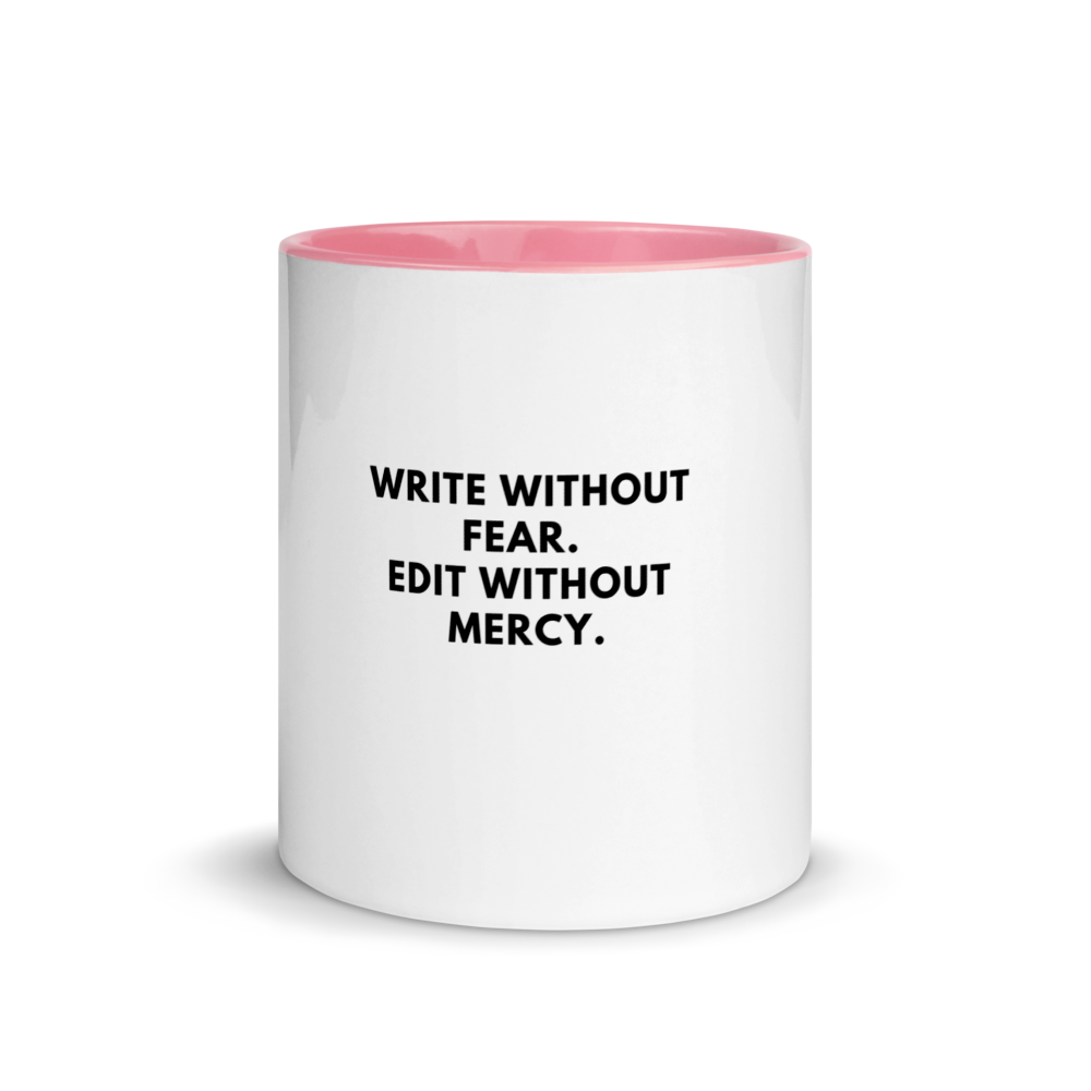 "Write without fear" Colour Mug - Image 15