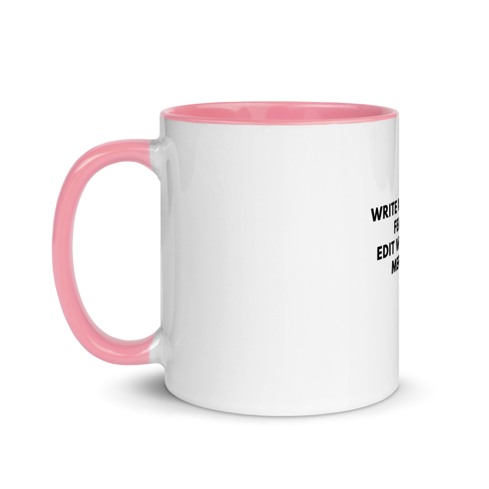 "Write without fear" Colour Mug - Image 16
