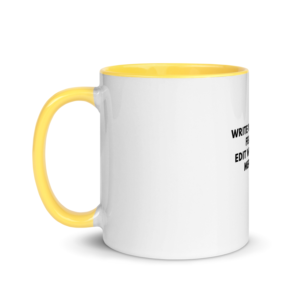 "Write without fear" Colour Mug - Image 18