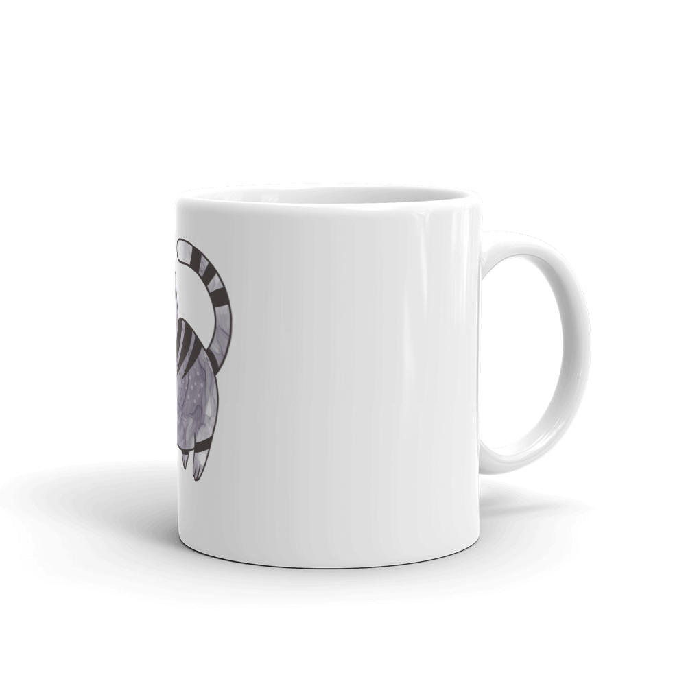 White glossy cat mug - Image 2